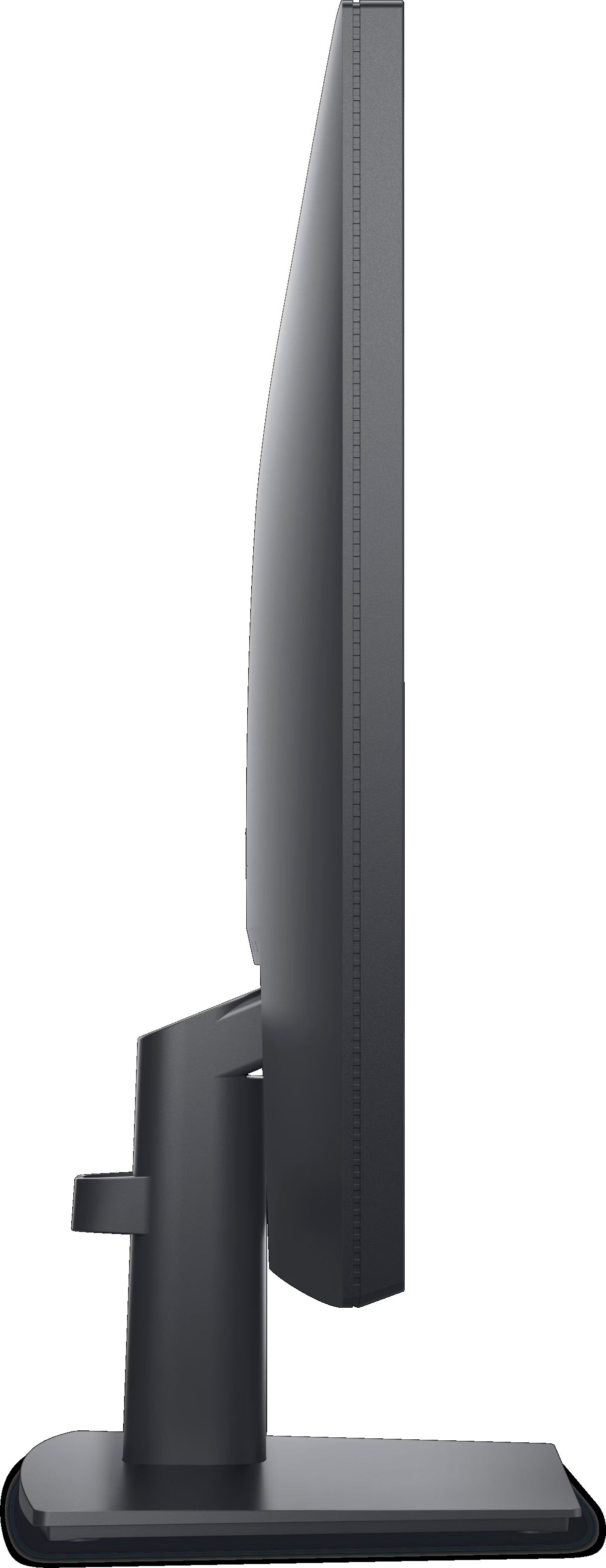 Vista laterale sinistra del monitor Dell E2725H 27 pollici con supporto regolabile, pensato per postazioni ergonomiche e flessibili. Vista laterale sinistra del monitor Dell E2725H 27 pollici con supporto regolabile, pensato per postazioni ergonomiche e flessibili.